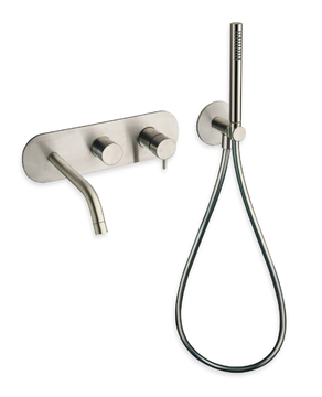 PIX CRIPX102 - Wall-mounted bathtub mixer with hand shower by CRISTINA Rubinetterie - view 2